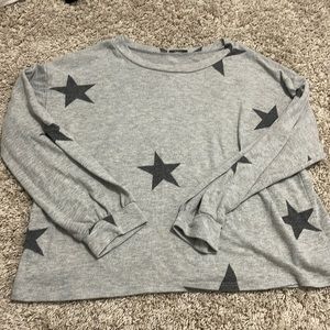 Grey star long sleeve shirt